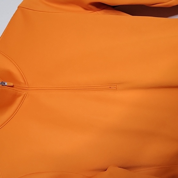 Nike Golf Bright Orange Fleece Lined Half Zip Jacket - Picture 5 of 10